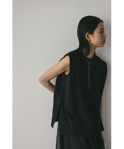 STYLEMIXER（スタイルミキサー）の「ショルダータックタンク（タンクトップ・レディース・ホワイト/ピンク/チャコールグレー/ブラック・FREE）」の18枚目の写真