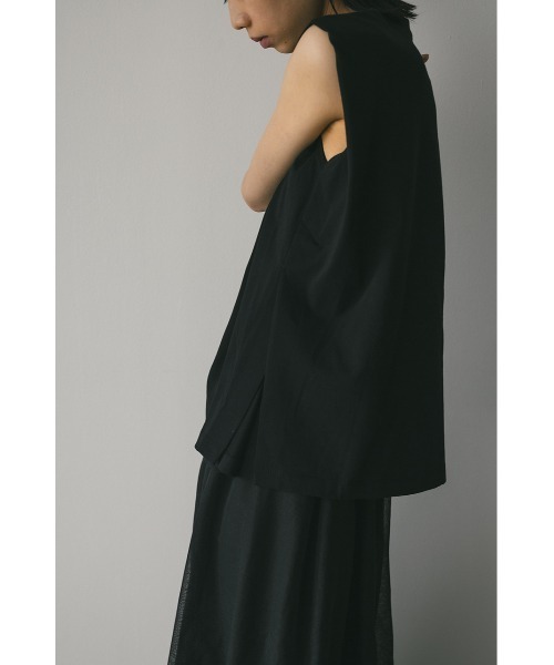 STYLEMIXER（スタイルミキサー）の「ショルダータックタンク（タンクトップ・レディース・ホワイト/ピンク/チャコールグレー/ブラック・FREE）」の20枚目の写真