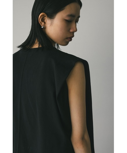 STYLEMIXER（スタイルミキサー）の「ショルダータックタンク（タンクトップ・レディース・ホワイト/ピンク/チャコールグレー/ブラック・FREE）」の22枚目の写真