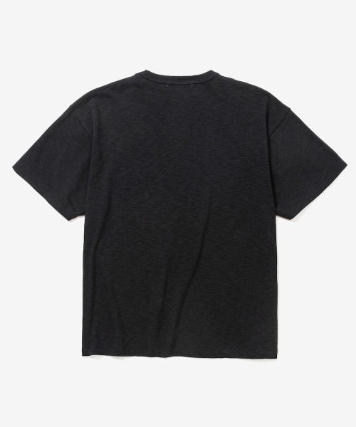 rehacer(レアセル)の「rehacer. : Drip Slub Yarn CS / ドリップ スラブ ヤーン カットソー(Tシャツ/カットソー・メンズ・ネイビー/ブラック・SMALL/MEDIUM/LARGE)」の6枚目の写真