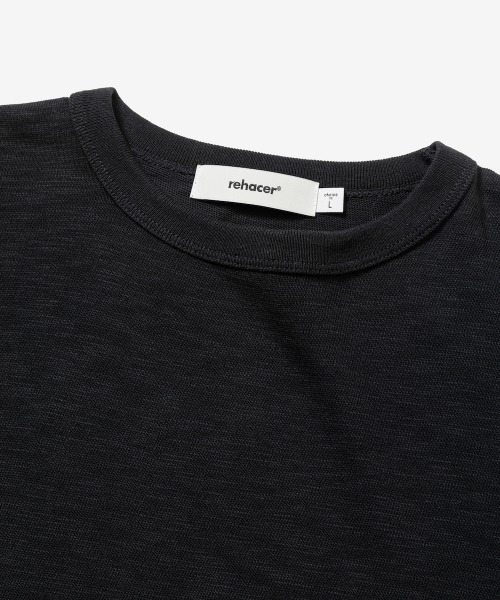 rehacer(レアセル)の「rehacer. : Drip Slub Yarn CS / ドリップ スラブ ヤーン カットソー(Tシャツ/カットソー・メンズ・ネイビー/ブラック・SMALL/MEDIUM/LARGE)」の7枚目の写真