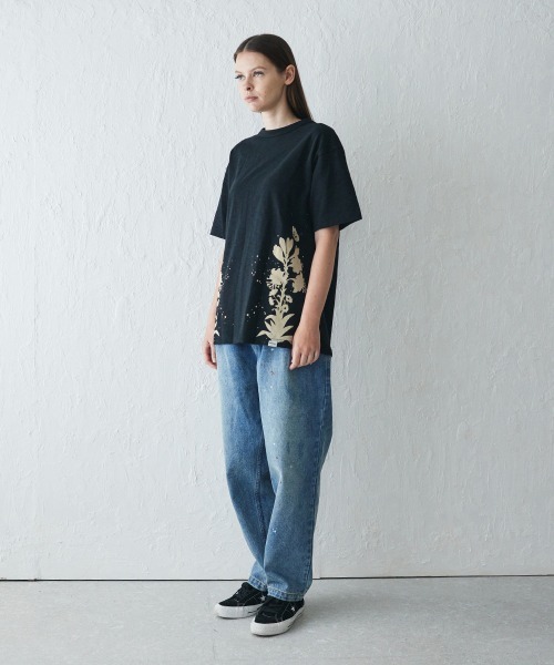 rehacer(レアセル)の「rehacer. : Drip Slub Yarn CS / ドリップ スラブ ヤーン カットソー(Tシャツ/カットソー・メンズ・ネイビー/ブラック・SMALL/MEDIUM/LARGE)」の10枚目の写真