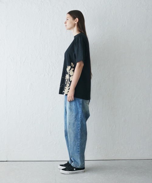 rehacer(レアセル)の「rehacer. : Drip Slub Yarn CS / ドリップ スラブ ヤーン カットソー(Tシャツ/カットソー・メンズ・ネイビー/ブラック・SMALL/MEDIUM/LARGE)」の11枚目の写真