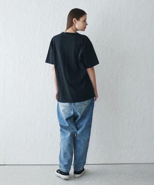 rehacer(レアセル)の「rehacer. : Drip Slub Yarn CS / ドリップ スラブ ヤーン カットソー(Tシャツ/カットソー・メンズ・ネイビー/ブラック・SMALL/MEDIUM/LARGE)」の12枚目の写真