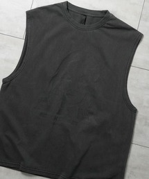 HALHAM（ハルハム）の「ヴィンテージライク ノースリーブ プリントTシャツ【IR】 オーバーサイズ メンズ レディース（Tシャツ/カットソー）」