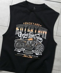 HALHAM（ハルハム）の「ヴィンテージライク ノースリーブ プリントTシャツ【IR】 レディース メンズ（Tシャツ/カットソー）」