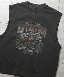 HALHAM（ハルハム）の「ヴィンテージライク ノースリーブ プリントTシャツ【IR】 レディース メンズ（Tシャツ/カットソー）」