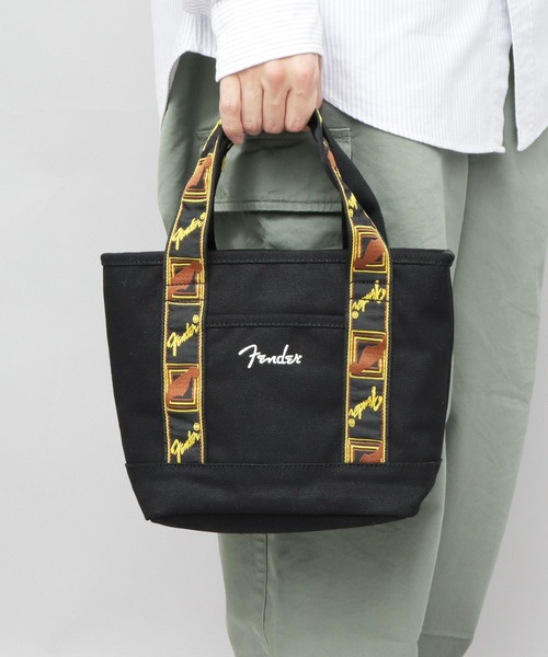 Fender(フェンダー)の「ヘビーキャンバス ハンドトートバッグ モノグラムストラップ(トートバッグ・メンズ・ホワイト/ブラック・FREE)」の15枚目の写真