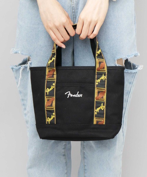 Fender(フェンダー)の「ヘビーキャンバス ハンドトートバッグ モノグラムストラップ(トートバッグ・メンズ・ホワイト/ブラック・FREE)」の16枚目の写真