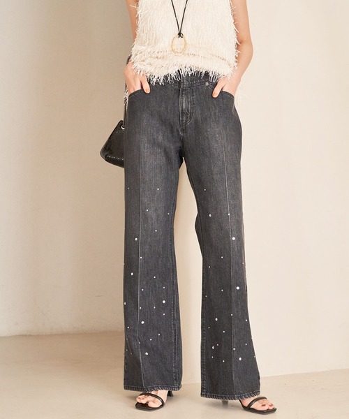 VIS(ビス)の「ホットフィットフレアデニム(デニムパンツ・レディース・ブラック系その他/ブルー系その他4・M/S)」の12枚目の写真