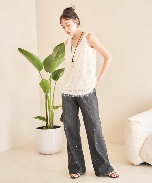 VIS(ビス)の「ホットフィットフレアデニム(デニムパンツ・レディース・ブラック系その他/ブルー系その他4・M/S)」の11枚目の写真