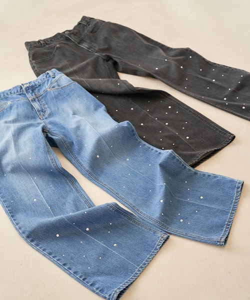 VIS(ビス)の「ホットフィットフレアデニム(デニムパンツ・レディース・ブラック系その他/ブルー系その他4・M/S)」の5枚目の写真