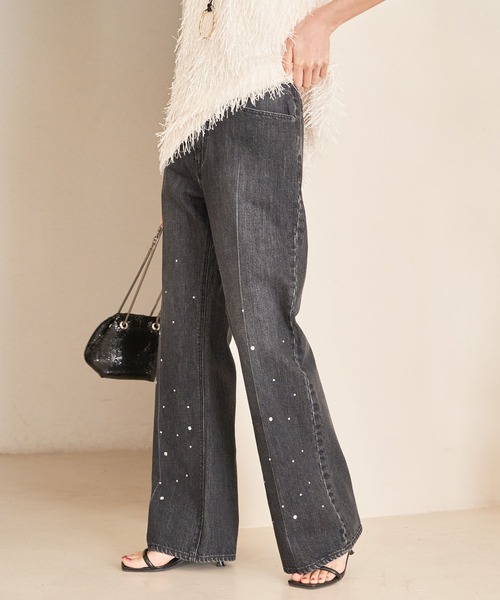 VIS(ビス)の「ホットフィットフレアデニム(デニムパンツ・レディース・ブラック系その他/ブルー系その他4・M/S)」の20枚目の写真