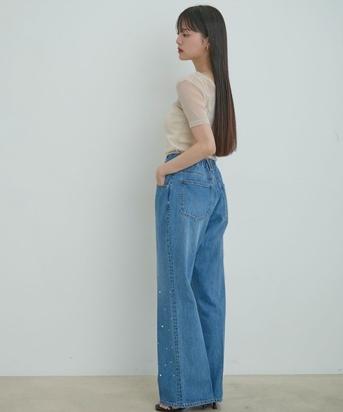 VIS(ビス)の「ホットフィットフレアデニム(デニムパンツ・レディース・ブラック系その他/ブルー系その他4・M/S)」の22枚目の写真