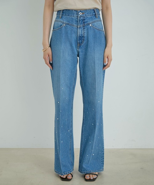 VIS(ビス)の「ホットフィットフレアデニム(デニムパンツ・レディース・ブラック系その他/ブルー系その他4・M/S)」の19枚目の写真