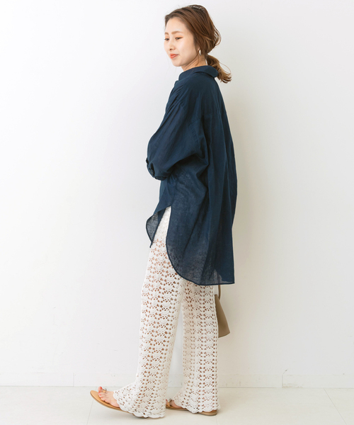 Spick & Span（スピックアンドスパン）の「かぎ針ニットパンツ