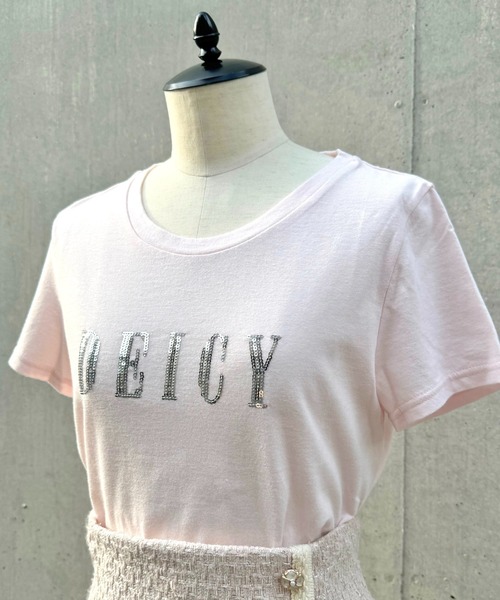 DEICY(デイシー)の「DEICYスパンコールTシャツ(Tシャツ/カットソー・レディース・ベビーピンク・FREE)」の13枚目の写真