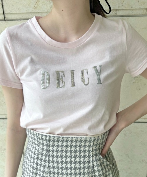 DEICY(デイシー)の「DEICYスパンコールTシャツ(Tシャツ/カットソー・レディース・ベビーピンク・FREE)」の8枚目の写真