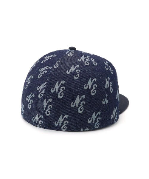 2点セット　NYデニムモノグラムキャップ　LAキャップニューエラ NEW ERA ニューエラ 59FIFTY LA ドジャース ウォッシュデニム