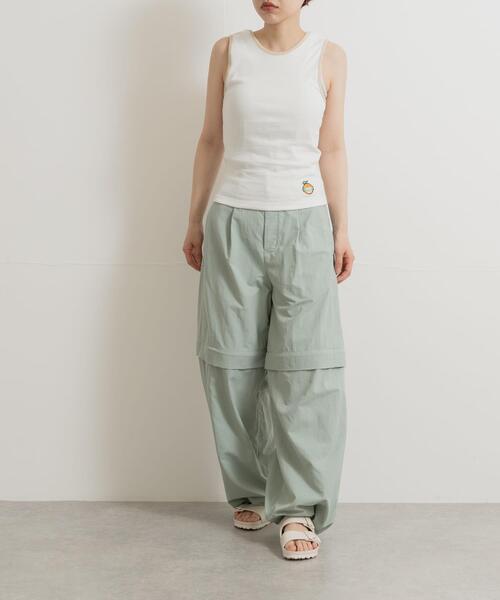 PARKS PROJECT(パークスプロジェクト)の「PARKS PROJECT 2way Bicolor Tank×PARKS(タンクトップ・レディース・スミクロ/ベージュ/オフホワイト・ONE)」の6枚目の写真