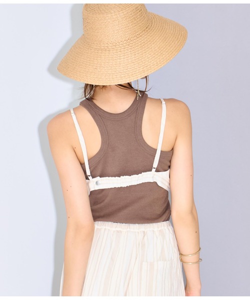 Settimissimo（セッティミッシモ）の「マルチストライプビスチェ（キャミソール・レディース・アイボリー/ブラック・FREE）」の16枚目の写真