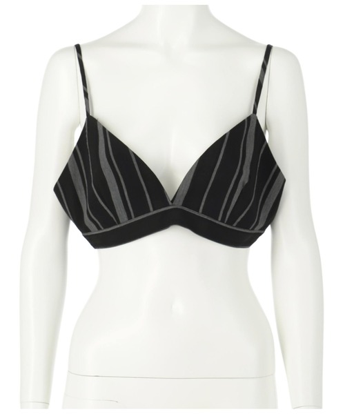 Settimissimo（セッティミッシモ）の「マルチストライプビスチェ（キャミソール・レディース・アイボリー/ブラック・FREE）」の4枚目の写真