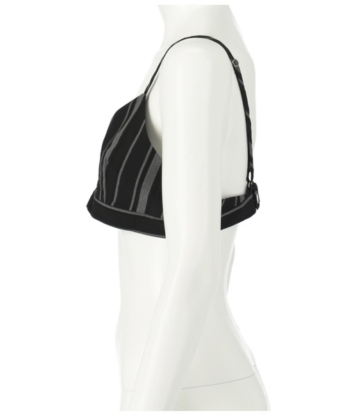 Settimissimo（セッティミッシモ）の「マルチストライプビスチェ（キャミソール・レディース・アイボリー/ブラック・FREE）」の3枚目の写真