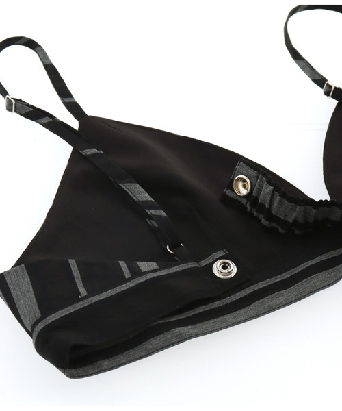 Settimissimo（セッティミッシモ）の「マルチストライプビスチェ（キャミソール・レディース・アイボリー/ブラック・FREE）」の21枚目の写真