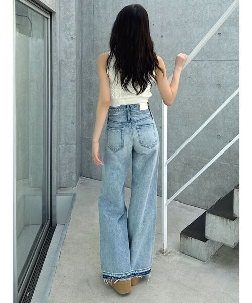 GYDA(ジェイダ)の「NOUSノースリケーブルニットトップス(ニット/セーター・レディース・ブラック/オフホワイト/マスタード・FREE)」の8枚目の写真