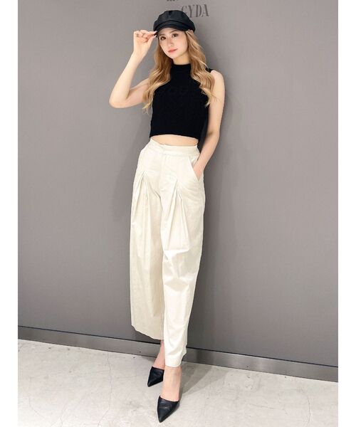 GYDA(ジェイダ)の「NOUSノースリケーブルニットトップス(ニット/セーター・レディース・ブラック/オフホワイト/マスタード・FREE)」の20枚目の写真