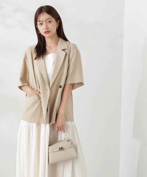 【セール】ハーフスリーブテーラードジャケット / 1214250500（テーラードジャケット）｜PROPORTION BODY DRESSING（プロポーションボディドレッシング）
