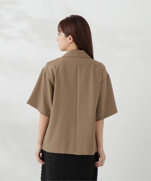 PROPORTION BODY DRESSING(プロポーションボディドレッシング)の「ハーフスリーブテーラードジャケット / 1214250500(テーラードジャケット・レディース・ベージュ/ブラウン・SMALL/MEDIUM)」の5枚目の写真