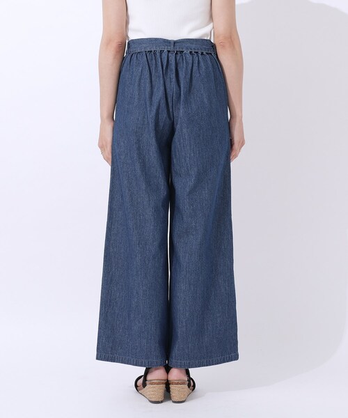 Cutie Blonde（キューティーブロンド）の「◆【洗える/セットアップ可】やわらかデニム タックワイドパンツ（デニムパンツ・レディース・ブラック/ブルー系その他・04/03/02）」の13枚目の写真