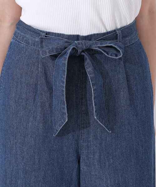 Cutie Blonde（キューティーブロンド）の「◆【洗える/セットアップ可】やわらかデニム タックワイドパンツ（デニムパンツ・レディース・ブラック/ブルー系その他・04/03/02）」の14枚目の写真