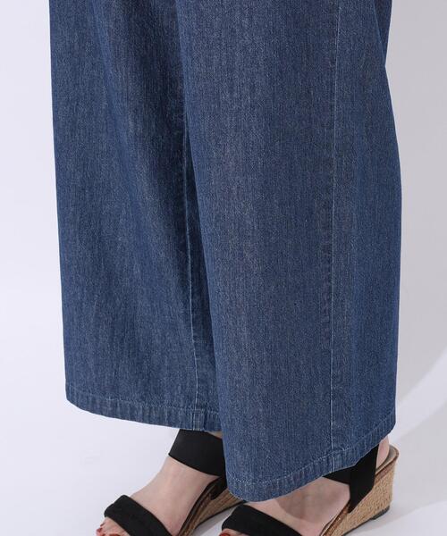 Cutie Blonde（キューティーブロンド）の「◆【洗える/セットアップ可】やわらかデニム タックワイドパンツ（デニムパンツ・レディース・ブラック/ブルー系その他・04/03/02）」の17枚目の写真