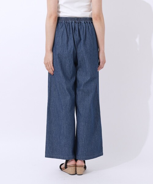 Cutie Blonde（キューティーブロンド）の「◆【洗える/セットアップ可】やわらかデニム タックワイドパンツ（デニムパンツ・レディース・ブラック/ブルー系その他・04/03/02）」の20枚目の写真