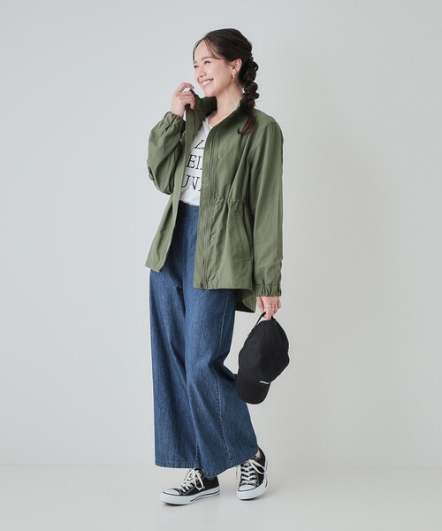 Cutie Blonde（キューティーブロンド）の「◆【洗える/セットアップ可】やわらかデニム タックワイドパンツ（デニムパンツ・レディース・ブラック/ブルー系その他・04/03/02）」の22枚目の写真