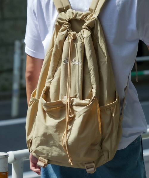 BEN DAVIS（ベンデイビス）の「【BEN DAVIS/ベンデイビス】ナイロンドローストリングリュック BDW-8353（バックパック/リュック・メンズ・ブラック/カーキ/オフホワイト/ベージュ・FREE）」の11枚目の写真