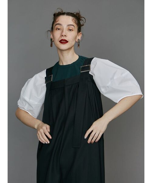 UN3D.（アンスリード）の「COCOON SLEEVE SHORT TOP / コクーン