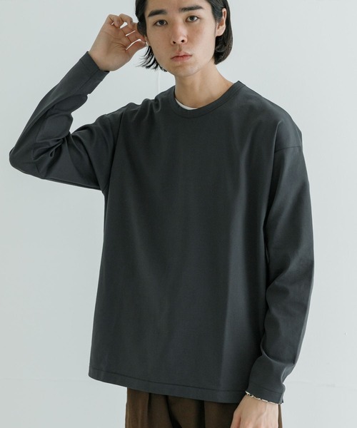 セール】コットンナイロンスムージーロングスリーブ（Tシャツ