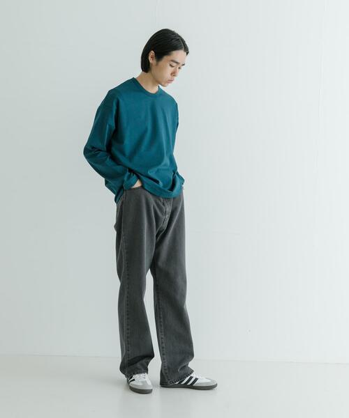 URBAN RESEARCH(アーバンリサーチ)の「コットンナイロンスムージーロングスリーブ(Tシャツ/カットソー・メンズ・ホワイト/グリーン/ブラック/チャコールグレー・SMALL/MEDIUM/LARGE)」の8枚目の写真