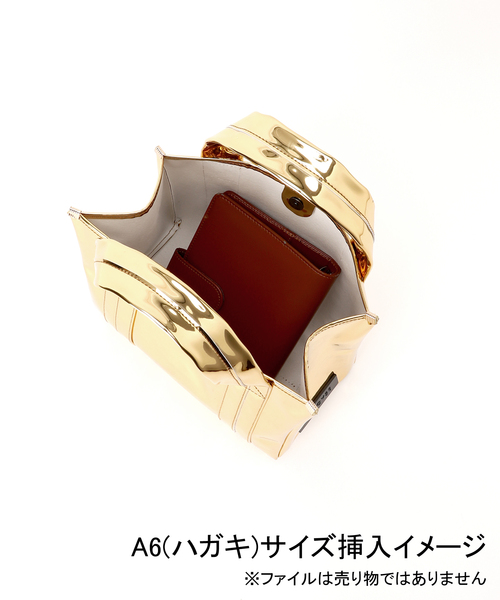 Spick & Span（スピックアンドスパン）の「HELOYSE / エロイーズ boxy mirror tote H-300（トートバッグ・レディース・ゴールド/シルバー・FREE）」の11枚目の写真