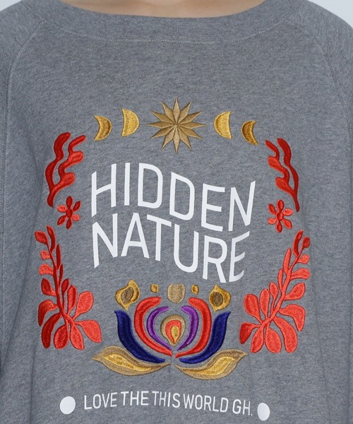 GENE HEAVENS（ジーンヘブンズ）の「(GENE HEAVENS)フラワーエンブロイダリー ラグランスリーブ スウェット（スウェット・レディース・グレー/ホワイト系その他・FREE）」の16枚目の写真