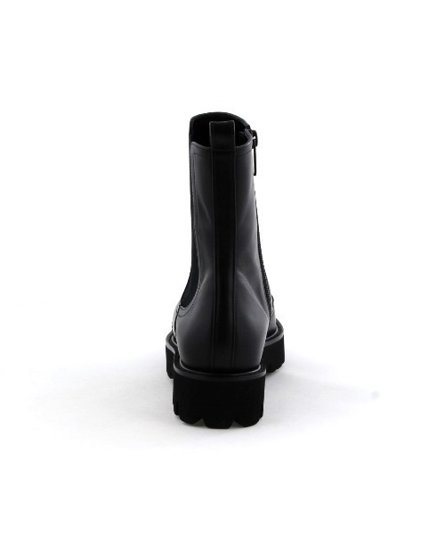 HIMIKO（ヒミコ）の「【Made in Japan】【撥水】メダリオンサイドゴアトラックソールブーツ/641408（ブーツ・レディース・グレー/ブラック/シルバー・24.5cm/23.5cm/24.0cm/23.0cm/22.5cm/25.5cm/25.0cm/22.0cm/21.5cm/26.0cm/26.5cm）」の9枚目の写真