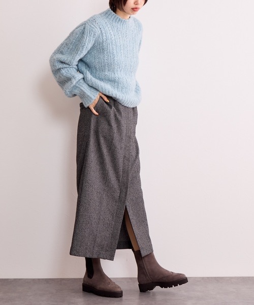 HIMIKO（ヒミコ）の「【Made in Japan】【撥水】メダリオンサイドゴアトラックソールブーツ/641408（ブーツ・レディース・グレー/ブラック/シルバー・24.5cm/23.5cm/24.0cm/23.0cm/22.5cm/25.5cm/25.0cm/22.0cm/21.5cm/26.0cm/26.5cm）」の21枚目の写真