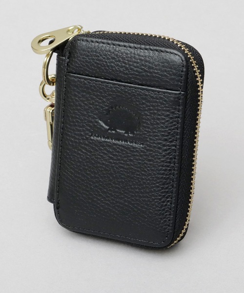 本革 ラウンドジップ キーケース カードポケット付き（キーケース/キー
