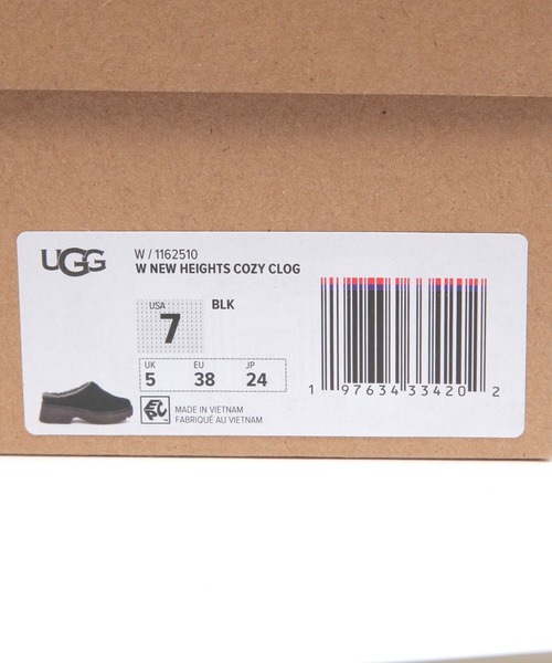 UGG（アグ）の「【UGG(アグ)】W New Heights Cozy Clog（その他シューズ・レディース・ブラック/キャメル・23/24）」の3枚目の写真