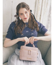 FLEURモノグラムキューブショルダーバッグ