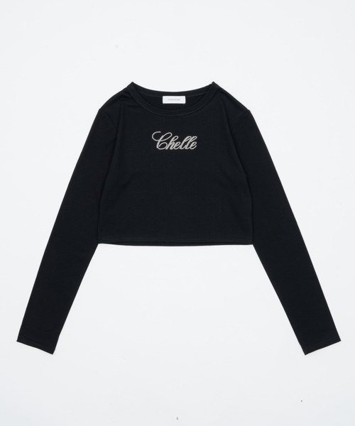 INTER FACTORY（インターファクトリー）の「樽井みか. - ラインストーンクロップドロンT　made in INTERFACTORY（Tシャツ/カットソー・レディース・ブラック/グレー・FREE）」の13枚目の写真