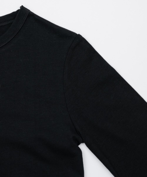 INTER FACTORY（インターファクトリー）の「樽井みか. - ラインストーンクロップドロンT　made in INTERFACTORY（Tシャツ/カットソー・レディース・ブラック/グレー・FREE）」の17枚目の写真